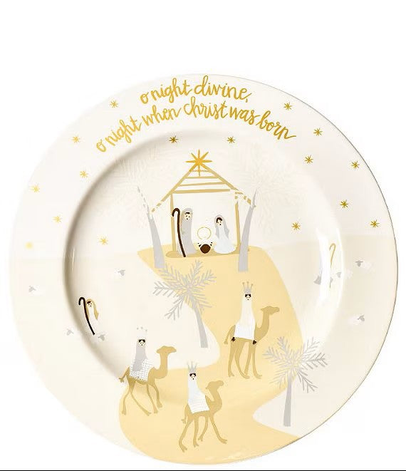 O Holy Night 14 Round Platter