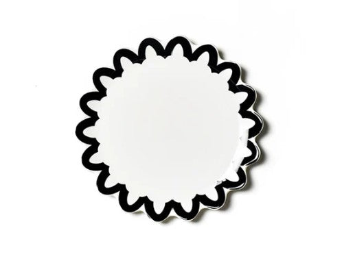 Arabesque Scallop 11 Dinner Plate Black