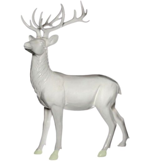 48" Resin Standing Modern Deer