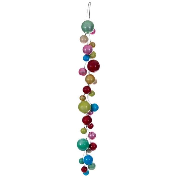 6' Multicolor Shatterproof Pearl Ball Garland