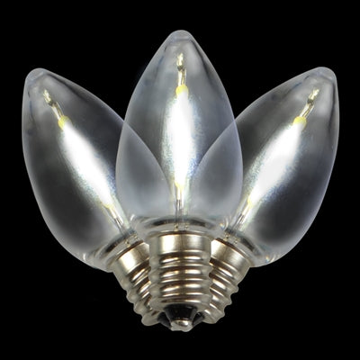 LED C7 Pure White Transparent Bulb
