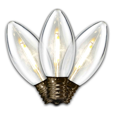 LED C9 Smooth Transparent - Pure white