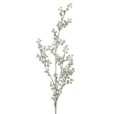 32" Frosted Green Berry Spray