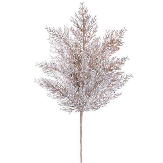 27" Glittered Pine Spray Champagne