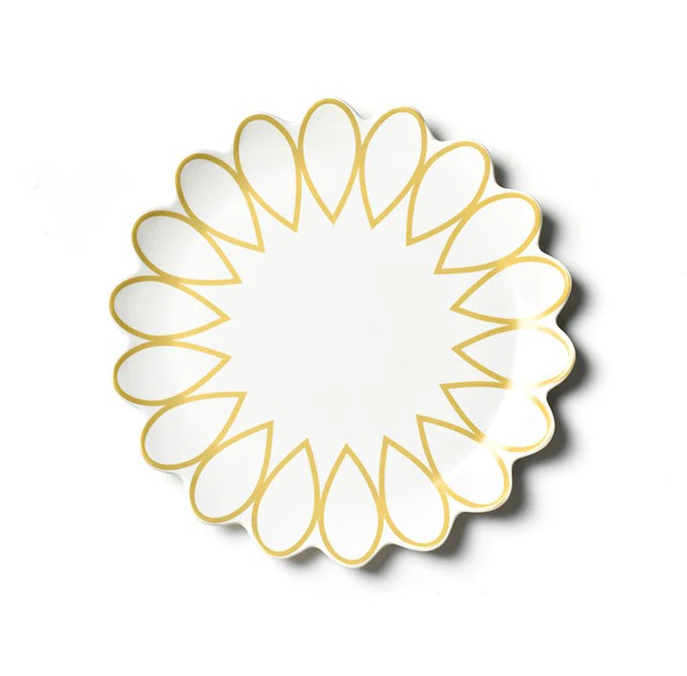 Deco Gold Scallop 13" Platter