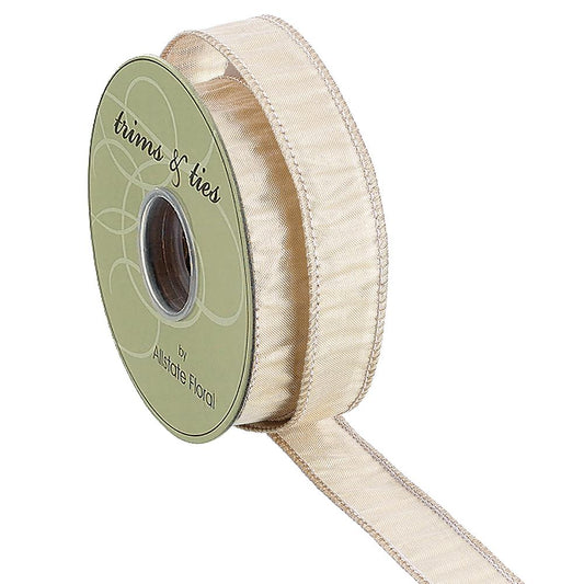 1" X 10yds Metallic Dupion Ribbon (4 Colors)