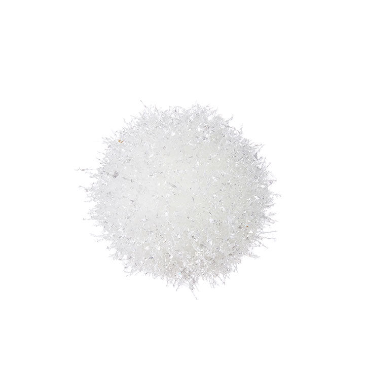 5" Snow Ball Ornament White