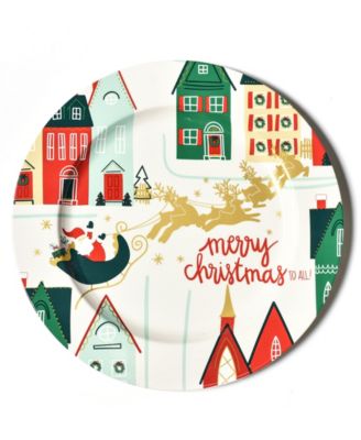 Vintage Christmas Village 14 Platter