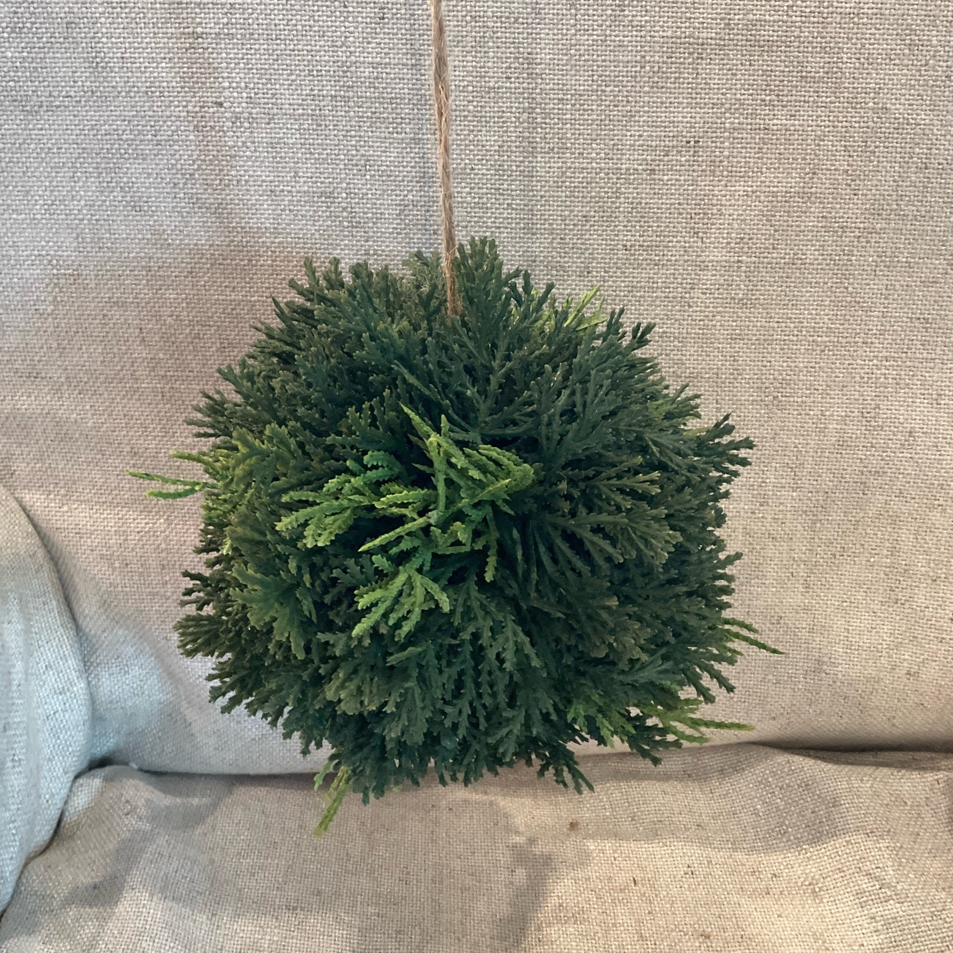 5" Ornament Real Touch Cedar Ball