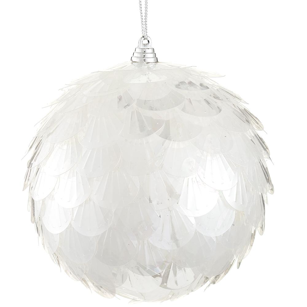 5" Bangle Ball Ornament Iridescent