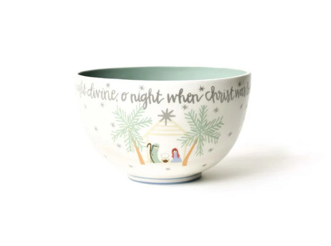 O Holy Night in Color 9 Round Footed Bowl