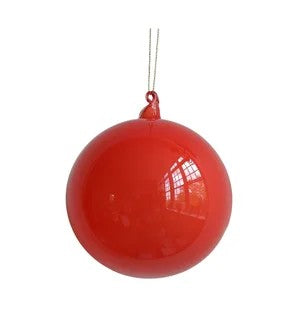 120Mm Ornament Bubblegum Glass Ball Coral