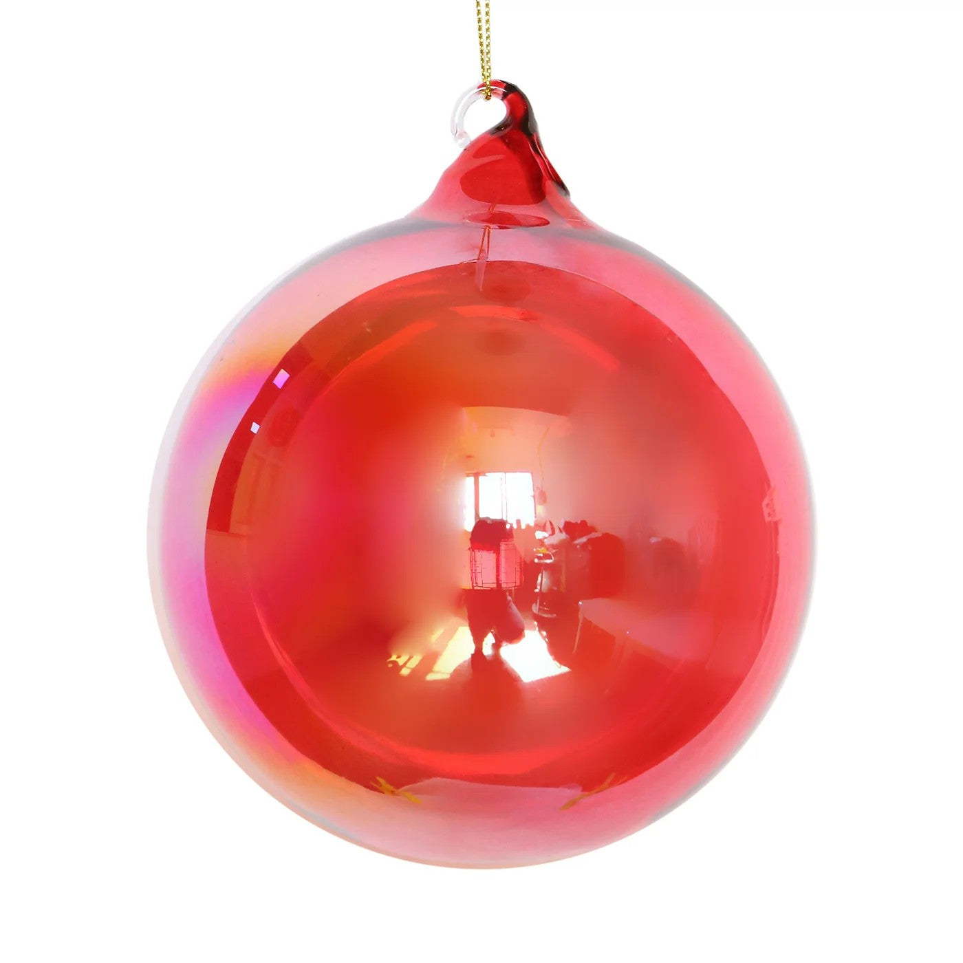 120Mm Bottle Glass Ball Red