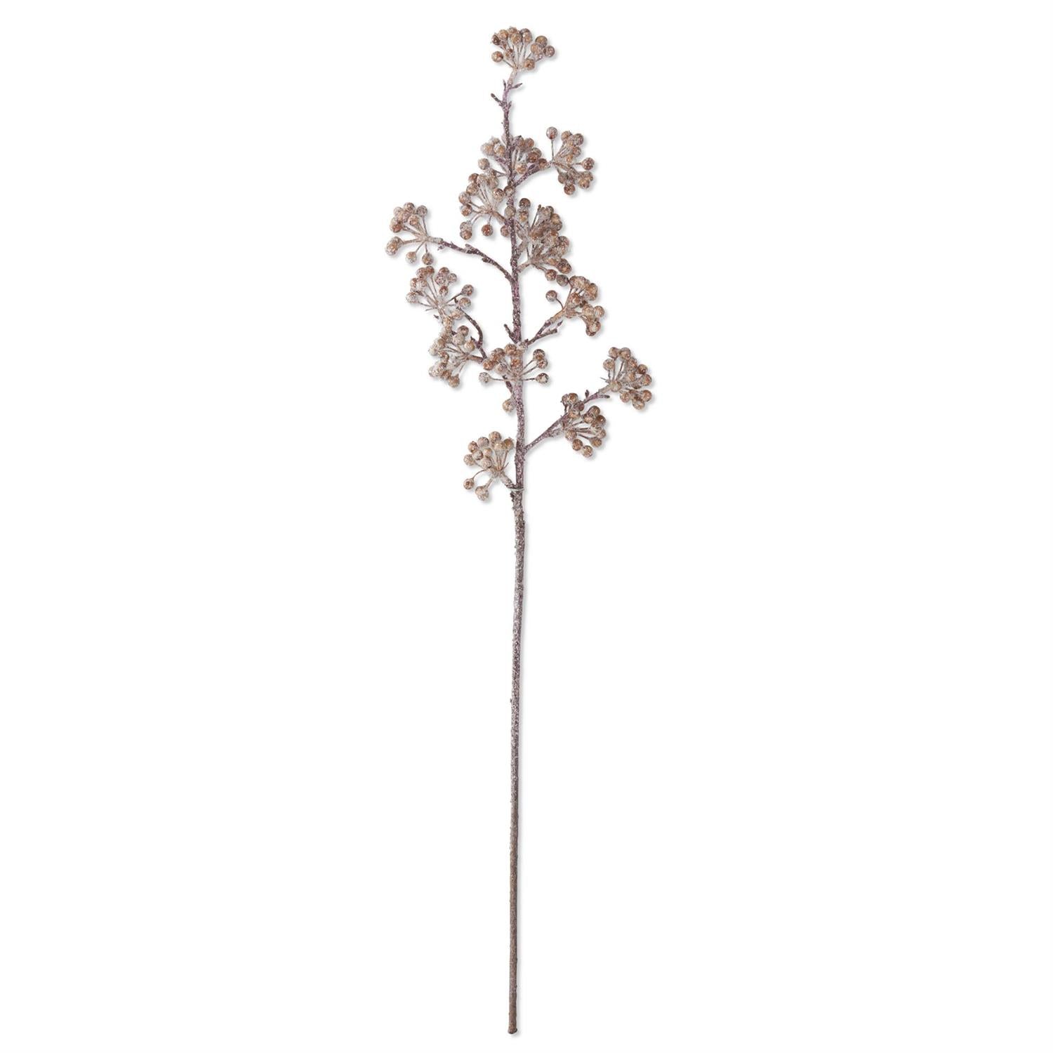 29 Inch Glittered Berry Spray/Stem