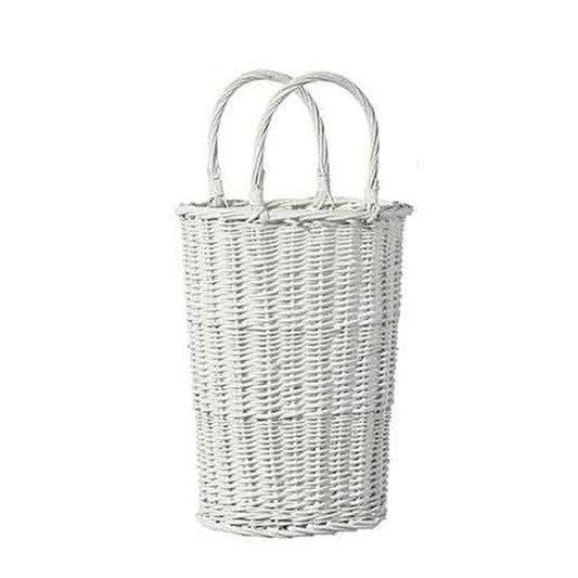 27" White Handled Baskets Small (SINGLE)